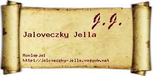 Jaloveczky Jella névjegykártya